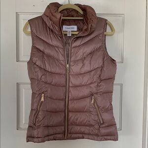 Calvin Klein Women's Pink Puffer Vest